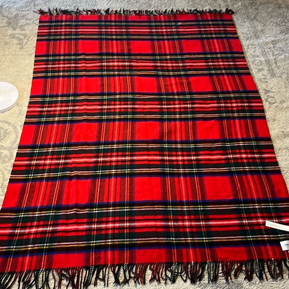 Johnston Home Reversible 100% Lambswool Blanket / Throw New w/Tags - Picture 1 of 13